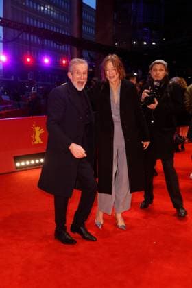 Berlinale Closing Night und Award Ceremony Ulrich Matthes und Jenny Schily auf dem roten Teppich bei der Berlinale Closing Night und Award Ceremony im Rahmen der 73. Berlinale im Berlinale Palast in Berlin. Copyright: xEventpressxGolejewskix