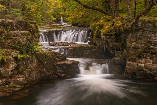 Waterfalls near Ystradfellte in the Brecon Beacons. Copyright: xLoopxImages MarkxBauerx MBR03822225