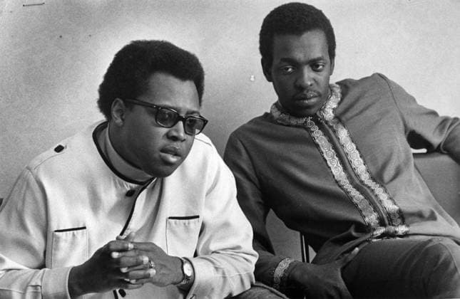 February 27, 1970, OTTAWA, ON, Canada: Roosevelt Douglas (left) and Ed Michaels are shown in Ottawa in a Feb.27, 1970 file photo. It has long been known that the RCMP Security Service took a keen interest in Roosevelt öÄuRosieöÄÃ¹ Douglas, a Black rights activist who attended school in Canada and would go on to be prime minister of Dominica. OTTAWA Canada  - ZUMAc35_ 19700227_zaf_c35_001 Copyright: xThexCanadianxPressx