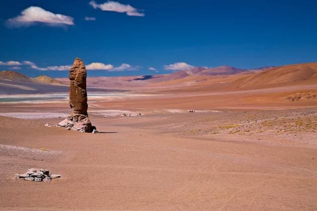 RECORD DATE NOT STATED Geological monolith near Salar de Tara, Los Flamencos National Reserve