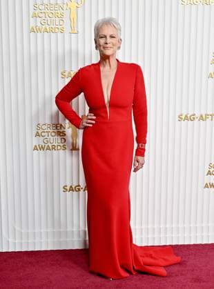 29th Annual Screen Actors Guild Awards. Fairmont Century Plaza, Los Angeles, California. Featuring: Jamie Lee Curtis Where: Los Angeles, California, United States When: 26 Feb 2023 Credit: BauerGriffin INSTARimages Copyright: xAXELLExWOUSSENx 52481396 EDITORIAL USE ONLY. NOT FOR USE BY NEWSPAPERS BASED IN THE UK.