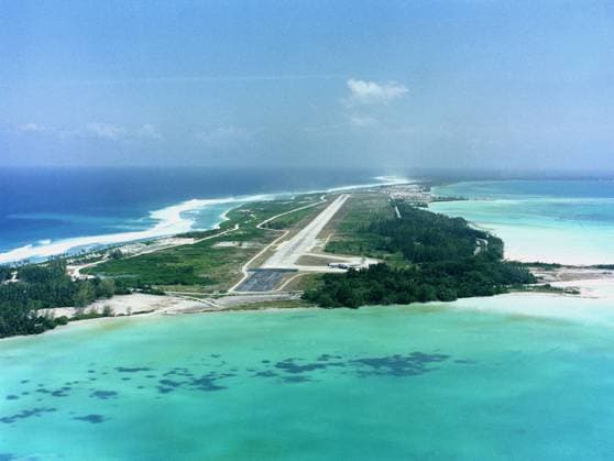 RECORD DATE NOT STATED Aerial view of the air operations area and runway. Base: Diego Garcia Country: British Indian Ocean Territory (IOT) Copyright: xpiemagsx nararecdefpie08012022-7099 !ACHTUNG AUFNAHMEDATUM GESCHÄTZT!
