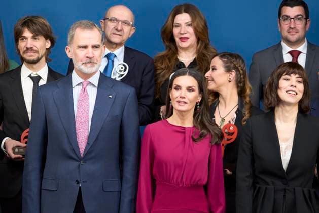 01-03-2023 Alicante Queen Letizia and King Felipe attend the national research awards for youth 2022 at the Mediterranean house in Alicante. No Spain Â  Copyright: xPPEx