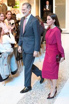 01-03-2023 Alicante Queen Letizia and King Felipe attend the national research awards for youth 2022 at the Mediterranean house in Alicante. No Spain Â  Copyright: xPPEx