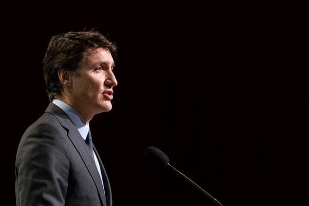 March 2, 2023, Vancouver, BC, CANADA: Prime Minister Justin Trudeau speaks at the Gathering Wisdom Forum in Vancouver on Thursday, March 2, 2023. Vancouver CANADA  - ZUMAc35_ 20230302_zaf_c35_031 Copyright: xRichxLamx
