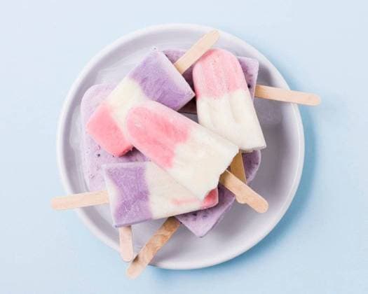RECORD DATE NOT STATED fruit ice cream flavor plate table; Frucht Eis Creme flavor Teller Tisch IST_35069_38856