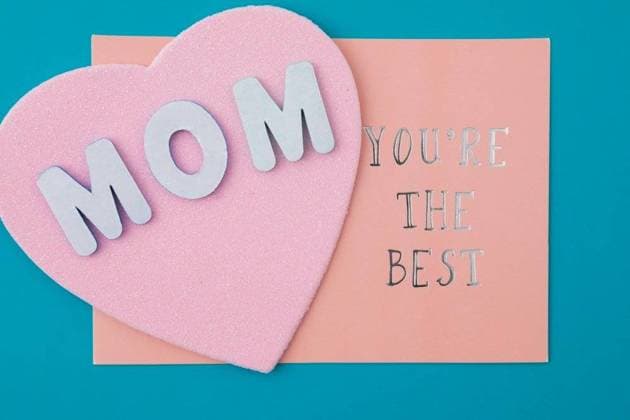 RECORD DATE NOT STATED mom you are best inscription with paper heart; Mama du sind besten Aufschrift mit Papier Herz IST_35069_41345