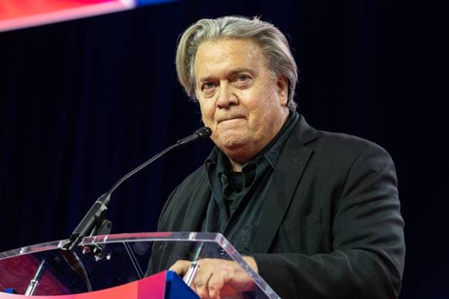NY: CPAC Washington, DC 2023 day 2 Steve Bannon, Host of War Room speaks on the 2nd day of CPAC Washington, DC conference at Gaylord National Harbor Resort & Convention Washington, DC District of Columbia United States Copyright: LevxRadin