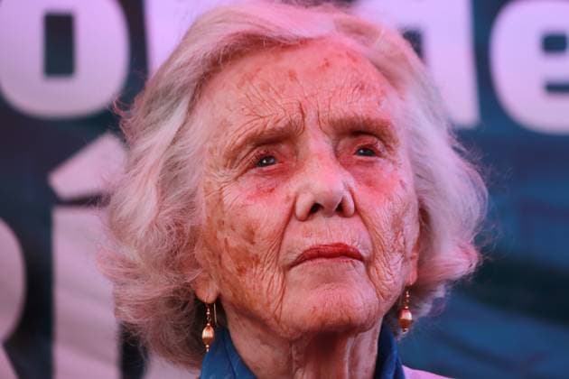 Mexiko, Schriftstellerin Elena Poniatowska während Wiedereröffnung ihres Buchladens March 4, 2023, State of Mexico, Mexico: Writer Elena Poniatowska, during the reopening of the Elena Poniatowska bookstore of the Fondo de Cultura EconoÂ³mica, in NezahualcoÂ³yotl, State of Mexico, Mexico. Mexico City Mexico - ZUMAe321 20230304_zia_e321_025 Copyright: xCarlosxSantiagox