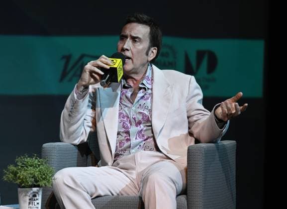 MIAMI, FL - MARCH 05: Nicolas Cage attends the Variety Legends and Groundbreakers Award celebration honoring Nicolas Cage during the 40th Annual Miami Film Festival at Miami Dade College Wolfson Auditorium on March 5, 2023 in Miami Florida. Copyright: xmpi04x