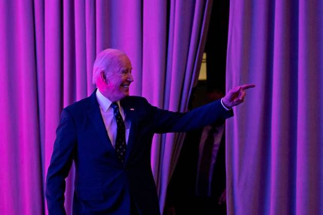 News Themen der Woche KW10 News Bilder des Tages United States President Joe Biden arrives to speak at the International Association of Fire Fighters legislative conference in Washington, DC, US, on Monday, March 6, 2023. The Biden administration is nearing completion of an executive order that would restrict investments by US companies in parts of the Chinese economy people familiar with the matter said. Copyright: xCNPx xMediaPunchx