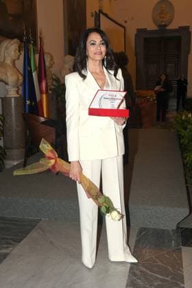 Rome , Sala Della Protomoteca del Campidoglio Roma Rose Award 2023 , In the photo: Maria Grazia Cucinotta  Copyright: xVincenzoxLandix xipa-agency.netx xVincenzoxLandix IPA_IPA36557291
