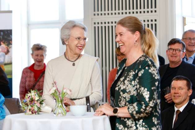08-03-223 Denmark Princess Benedikte attend the Elsass prize to the 36-year-old comedian Jacob Nossel, who has been diagnosed with cerebral palsy. The award, which consists of DKK 150,000, is the biggest disability award in Denmark. Â  Copyright: xPPEx