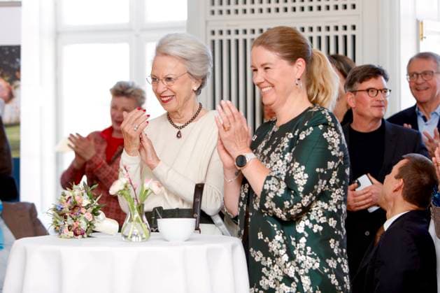 08-03-223 Denmark Princess Benedikte attend the Elsass prize to the 36-year-old comedian Jacob Nossel, who has been diagnosed with cerebral palsy. The award, which consists of DKK 150,000, is the biggest disability award in Denmark. Â  Copyright: xPPEx