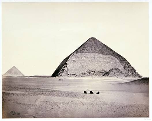 RECORD DATE NOT STATED ï»¿Francis Frith, The Pyramids of Dahshoor, from the Southwest, C. 1860, albumen silver print from glass negative. Copyright: xpiemagsx clararpie07032023-6815 !ACHTUNG AUFNAHMEDATUM GESCHÄTZT!