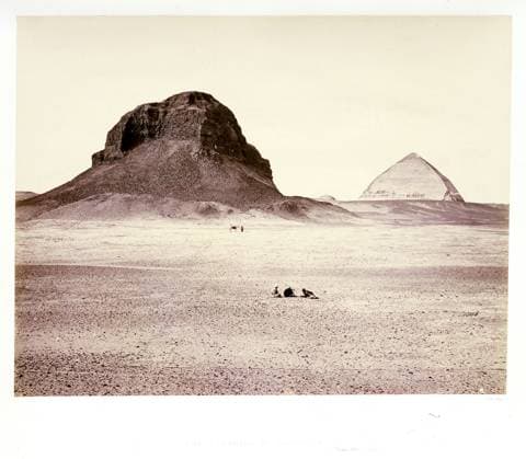 RECORD DATE NOT STATED ï»¿Francis Frith, The Pyramids of Dahshoor, from the East, C. 1860, albumen silver print from glass negative. Copyright: xpiemagsx clararpie07032023-6832 !ACHTUNG AUFNAHMEDATUM GESCHÄTZT!