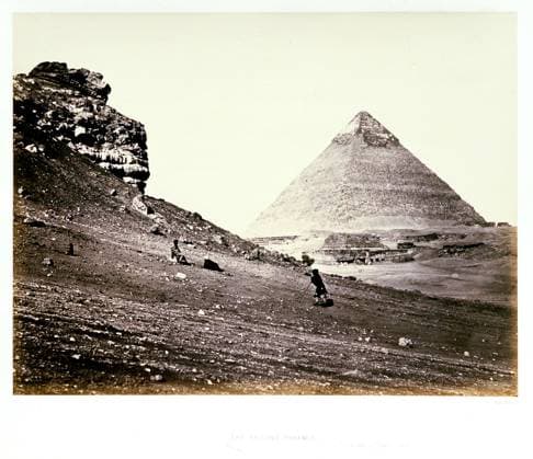 RECORD DATE NOT STATED ï»¿Francis Frith, The Second Pyramid, from the Southeast, c. 1860, albumen silver print from glass negative. Copyright: xpiemagsx clararpie07032023-6835 !ACHTUNG AUFNAHMEDATUM GESCHÄTZT!