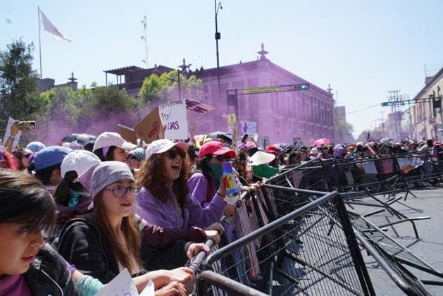 International Women s Day Protest in Toluca March 8, 2023, Toluca, Mexico: Women join a protest to demand stop violence based-gender to commemorate International Women s Day. on March 8, 2023 in Mexico City, Mexico. (Photo by Amares V. Narro Eyepix Group) Copyright: xAmareshxV.xNarro xEyepixxGroupx AVN_08032023_89299