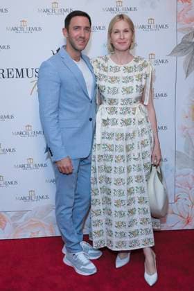 March 8, 2023, Beverly Hills, California, USA: BEVERLY HILLS, CA - MAR 8, 2023: Marcel Remus, Kelly Rutherford at the Remus Pre Award Tea Time at The Beverly Hills Hotel. Beverly Hills USA - ZUMAg107 20230308_zep_g107_080 Copyright: xNinaxPrommerx