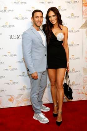 Marcel Remus und Davina Potratz bei der Remus Pre Award Tea Time zugunsten der DKMS im Beverly Hills Hotel. Beverly Hills, 08.03.2023