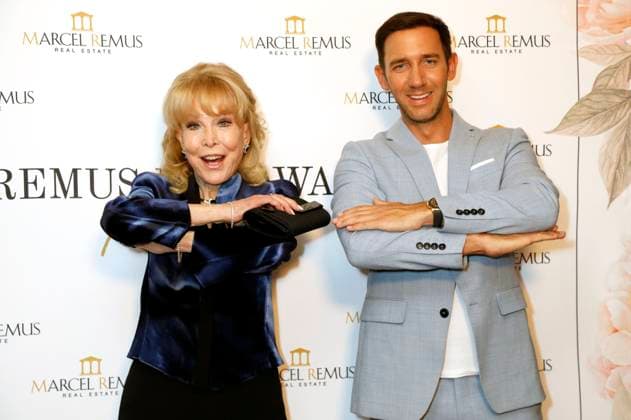Barbara Eden und Marcel Remus bei der Remus Pre Award Tea Time zugunsten der DKMS im Beverly Hills Hotel. Beverly Hills, 08.03.2023