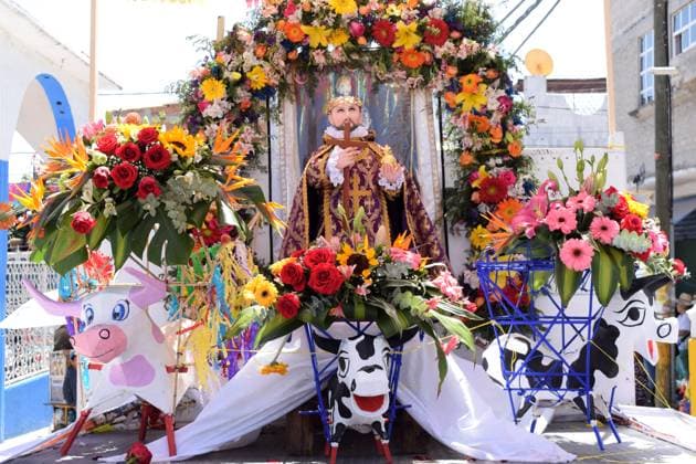 Monumental Cardboard Exhibition During International Fireworks Fair 08 March 2023, Tultepec, Mexico: General view of monumental cardboard figures as part of the International Fireworks Fair 2023 (IFF), festival in honor of Saint John of God, saint of fireworks. The bulls are paper mache and cardboard. Since morning they parade through the streets and compete for the bull with the best design. on March 12, 2023 in Tultepec, Mexico. (Photo: Francisco Morales Eyepix Group) Copyright: xFranciscoxMorales xEyepixxGroupx DM_9002_FM_6435
