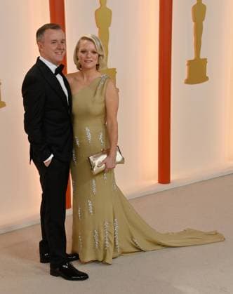 (L-R) Colm Bairead and Cleona Ni Chrualaoi attend the 95th annual Academy Awards at the Dolby Theatre in the Hollywood section of Los Angeles on Sunday, March 12, 2023.  LAP2023031205 JIMxRUYMEN