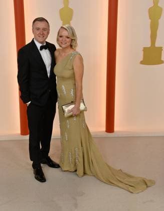 (L-R) Colm Bairead and Cleona Ni Chrualaoi attend the 95th annual Academy Awards at the Dolby Theatre in the Hollywood section of Los Angeles on Sunday, March 12, 2023.  LAP2023031206 JIMxRUYMEN