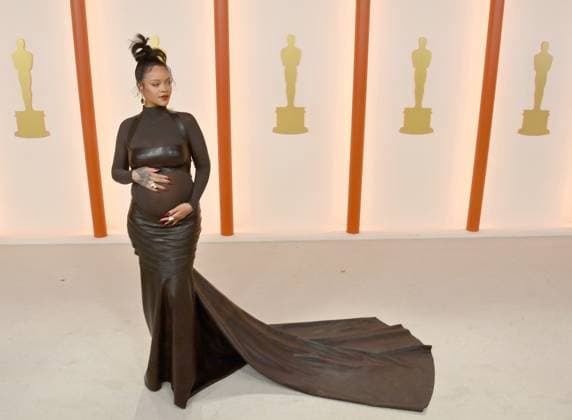 Rihanna attends the 95th annual Academy Awards at the Dolby Theatre in the Hollywood section of Los Angeles on Sunday, March 12, 2023.  LAP2023031211118 JIMxRUYMEN