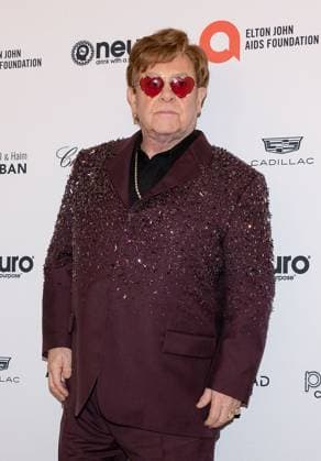 March 12, 2023, Hollywood, California, USA: Elton John during the 31st Annual Elton John AIDS Foundation Academy Viewing Party on Sunday March 12, 2023 at The City of West Hollywood Park in West Hollywood, California. PI Hollywood USA - ZUMAp124 20230312_zaa_p124_002 Copyright: xDOUGLASxCUELLARx