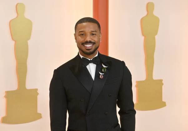 Michael B. Jordan attends the 95th annual Academy Awards at the Dolby Theatre in the Hollywood section of Los Angeles on Sunday, March 12, 2023.  LAP2023031211182 JIMxRUYMEN