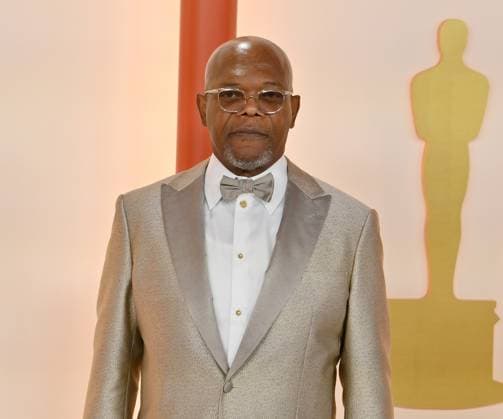 Samuel L. Jackson attends the 95th annual Academy Awards at the Dolby Theatre in the Hollywood section of Los Angeles on Sunday, March 12, 2023.  LAP20230312221 JIMxRUYMEN