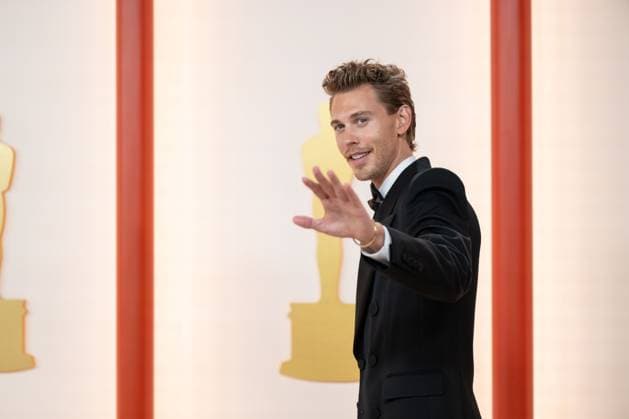 OscarÂ® nominee Austin Butler arrives on the red carpet of the 95th OscarsÂ® at the DolbyÂ® Theatre at Ovation Hollywood on Sunday, March 12, 2023.  Copyright: xKyusungxGongx 34494-140PLX