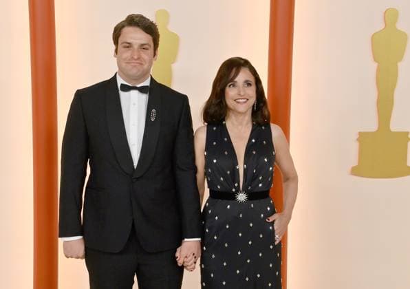 Henry Hall and Julia Louis-Dreyfus attend the 95th annual Academy Awards at the Dolby Theatre in the Hollywood section of Los Angeles on Sunday, March 12, 2023.  LAP2023031211262 JIMxRUYMEN
