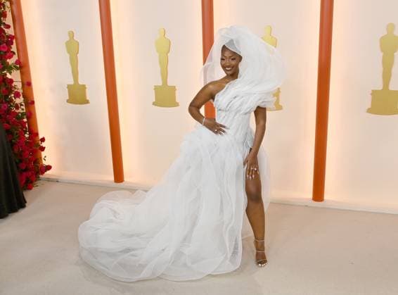Tems attends the 95th annual Academy Awards at the Dolby Theatre in the Hollywood section of Los Angeles on Sunday, March 12, 2023.  LAP2023031211272 JIMxRUYMEN