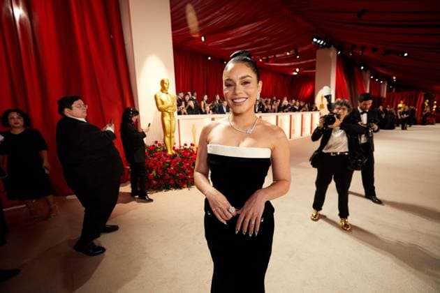 Vanessa Hudgens arrives on the red carpet of The 95th OscarsÂ® at the DolbyÂ® Theatre at Ovation Hollywood on Sunday, March 12, 2023.  Copyright: xA.M.P.A.S.x 34494-381PLX