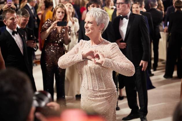 OscarÂ® nominee Jamie Lee Curtis arrives on the red carpet of the 95th OscarsÂ® at the DolbyÂ® Theatre at Ovation Hollywood on Sunday, March 12, 2023.  Copyright: xA.M.P.A.S.x 34494-395PLX