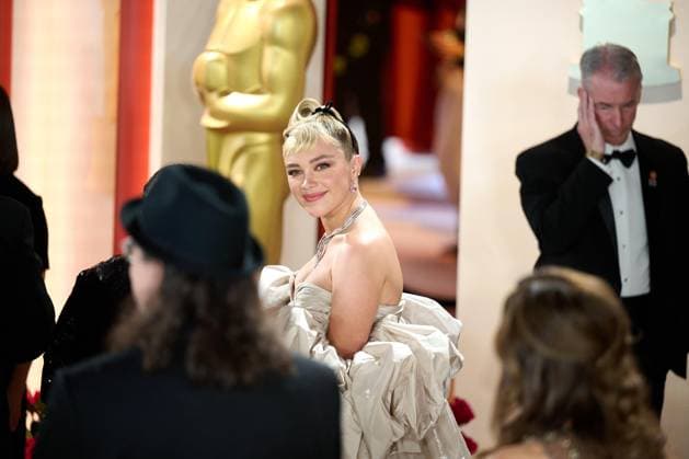 Florence Pugh arrives on the red carpet of the 95th OscarsÂ® at the DolbyÂ® Theatre at Ovation Hollywood on Sunday, March 12, 2023.  Copyright: xA.M.P.A.S.x 34494-402PLX
