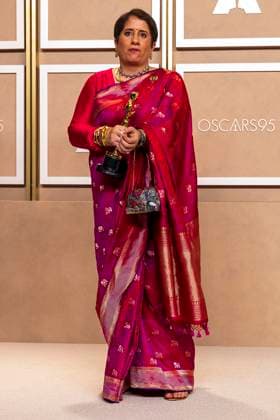 Guneet Monga poses with her Oscar award for Best Documentary Short Film for The Elephant Whisperers , in the press room of the Academy Awards ceremony, today, at the theater Dolby from Hollywood, USA, 12 March 2023. The Elephant Whisperers wins the Oscar for Best Documentary Short Film !ACHTUNG: NUR REDAKTIONELLE NUTZUNG!  Copyright: xArmandoxArorizox AME1958 20230313-1a7e2bd288bb319ddbb3a4addd70904e14311a9e