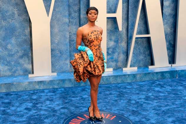 Danielle Deadwyler bei der Vanity Fair Oscar Party 2023 anlässlich der 95. Oscar-Verleihung im Wallis Annenberg Center for the Performing Arts. Beverly Hills, 12.03.2023