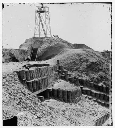 RECORD DATE NOT STATED Charleston, South Carolina. Beacon on parapet of Fort Sumter. Civil war photographs, 1861-1865 . United States, History, Civil War, 1861-1865. Copyright: xpiemagsx civwarpietiff12032023-3500 !ACHTUNG AUFNAHMEDATUM GESCHÄTZT!