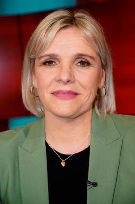 Jessica Hansen in der ARD-Talkshow hart aber fair im Studio Adlershof. Berlin, 13.03.2023