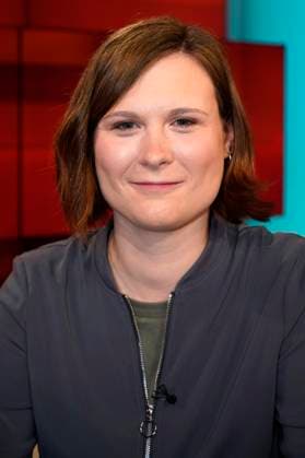 Karen Malsy in der ARD-Talkshow hart aber fair im Studio Adlershof. Berlin, 13.03.2023