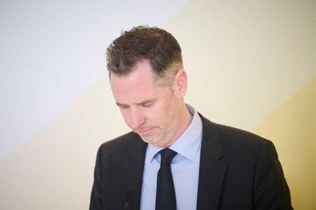 Berlin, FDP Pressekonferenz mit Christian Dürr im Bundestag Christian Dürr (Vorsitzender der FDP Bundestagsfraktion) während der Pressekonferenz vor der FDP Fraktionssitzung im Deutschen Bundestag am 14.03.2023 in Berlin. Berlin Bundestag Berlin Deutschland