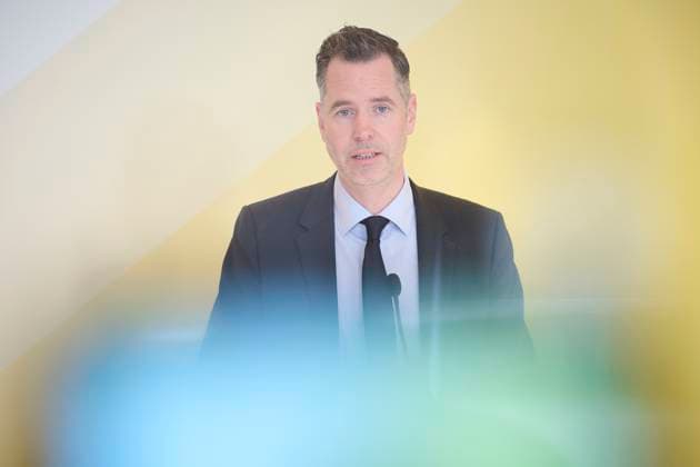 Berlin, FDP Pressekonferenz mit Christian Dürr im Bundestag Christian Dürr (Vorsitzender der FDP Bundestagsfraktion) während der Pressekonferenz vor der FDP Fraktionssitzung im Deutschen Bundestag am 14.03.2023 in Berlin. Berlin Bundestag Berlin Deutschland