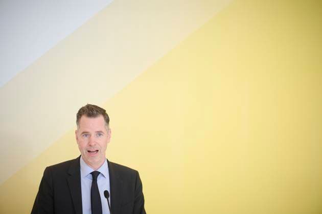 Berlin, FDP Pressekonferenz mit Christian Dürr im Bundestag Christian Dürr (Vorsitzender der FDP Bundestagsfraktion) während der Pressekonferenz vor der FDP Fraktionssitzung im Deutschen Bundestag am 14.03.2023 in Berlin. Berlin Bundestag Berlin Deutschland