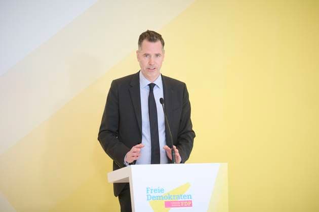 Berlin, FDP Pressekonferenz mit Christian Dürr im Bundestag Christian Dürr (Vorsitzender der FDP Bundestagsfraktion) während der Pressekonferenz vor der FDP Fraktionssitzung im Deutschen Bundestag am 14.03.2023 in Berlin. Berlin Bundestag Berlin Deutschland