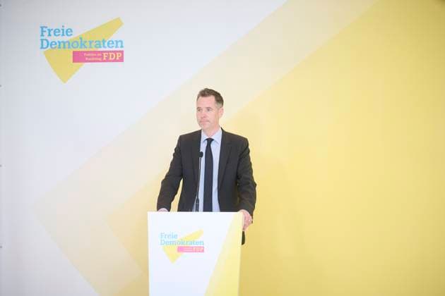 Berlin, FDP Pressekonferenz mit Christian Dürr im Bundestag Christian Dürr (Vorsitzender der FDP Bundestagsfraktion) während der Pressekonferenz vor der FDP Fraktionssitzung im Deutschen Bundestag am 14.03.2023 in Berlin. Berlin Bundestag Berlin Deutschland