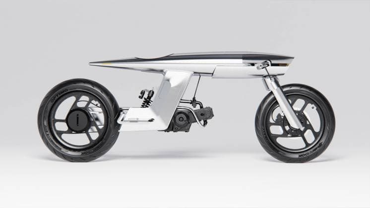 **VIDEO AVAILABLE. CONTACT INFO@COVERMG.COM TO RECEIVE.** A futuristic-looking motorcycle that resembles a bullet is hitting the market this year. Bandit9 Motors unibody vehicle ?EVE Odyssey? uses NASA-grade materials used in the production of their spacecrafts. The body of the bike resembles a sleek bullet cast in reflective silver with an L-shaped subframe, gas tank, steering setup, and headlight assembly, all resting within a single monocoque item. It also features a custom-designed aluminum alloy box frame, rear-set foot controls, clip-on bars, and three-arm wheels. The speedster also has a digital LED display, wide-view mirrors, and LED indicators. For further customisation, riders can choose between leather or neoprene for t Copyright: xx 52516852 EDITORIAL USE ONLY. NOT FOR USE BY NEWSPAPERS BASED IN THE UK.