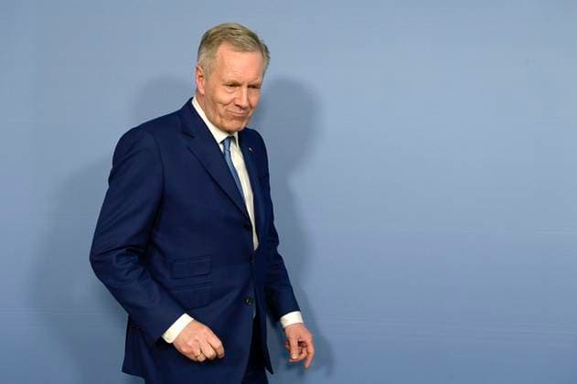 Christian Wulff bei der Pressekonferenz Hier klingt s mir gut - das bundesweite Projekt für mehr Teilhabe in der Musik im Haus der Bundespressekonferenz. Berlin, 14.03.2023